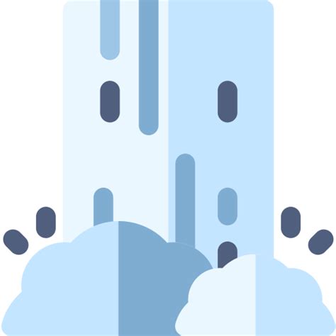 Waterfall Basic Rounded Flat Icon