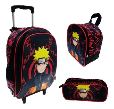 Kit Mochila Escolar Naruto Rodinha MercadoLivre