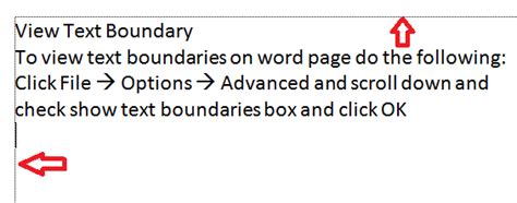 Word Excel PowerPoint Tips Tricks View Text Boundary In Microsoft Word