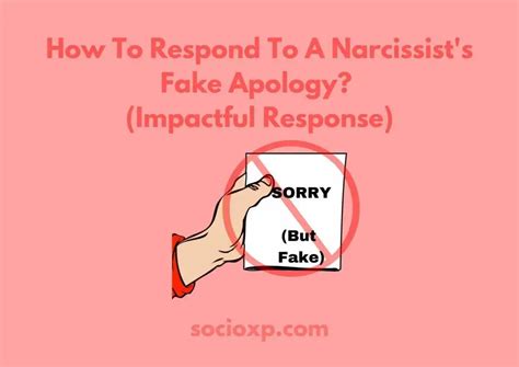 How To Respond To A Narcissist S Fake Apology Impactful Response