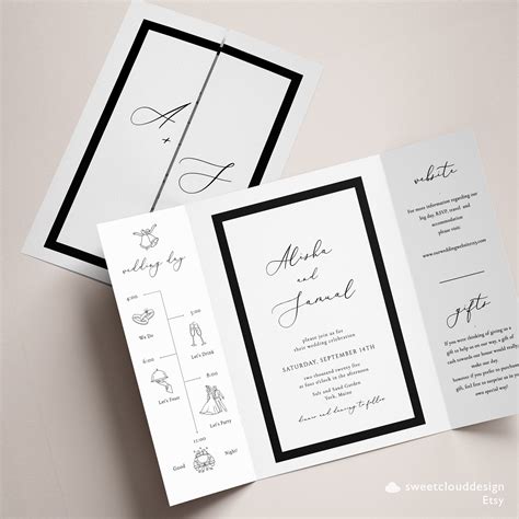 Gatefold Invitations Template