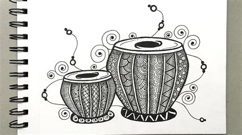 Tabla Mandala Drawing How To Draw Mandala Art Youtube