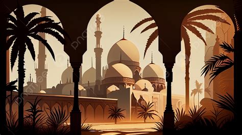 Islamic Architecture Background Brown Islamic Islamic Architecture Background Background