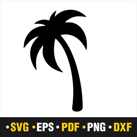 Palm Tree Svg Palm Tree Frame Svg Vector Cut File Cricut Silhouette