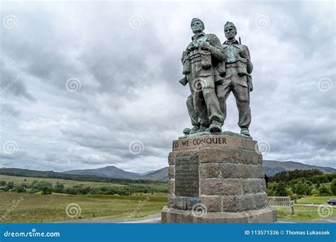 Spean Bridge Scotland May 31 2017 A Memorial Dedicated To The Men