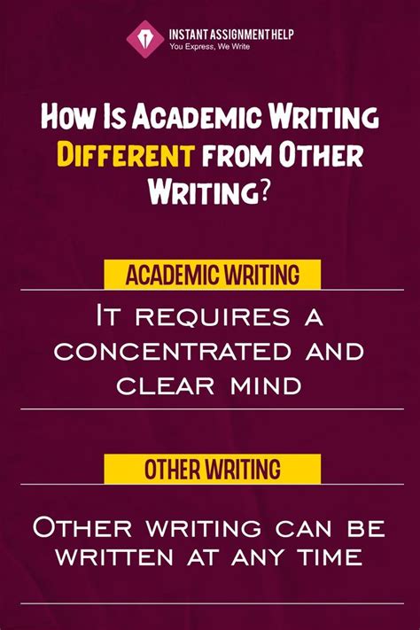 Here Are The Major Differences Between Academic Writing And Other