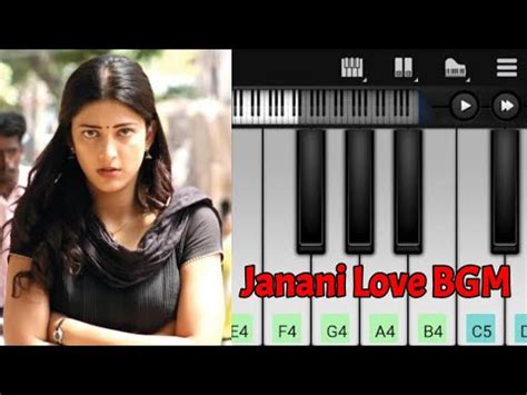 Moonu Janani Love BGM Easy Piano Tutorial Anirudh YouTube