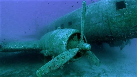 C47 Dakota DC3, Kas Turkey - BIZARRE SUNKEN PLANE - Gopro - YouTube