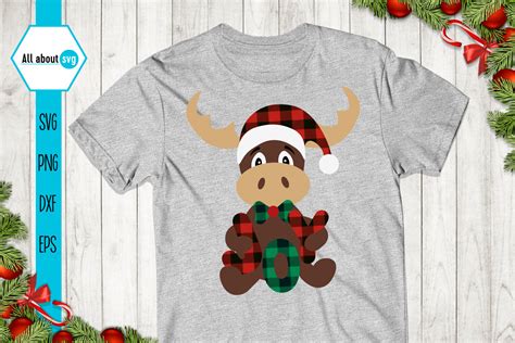 Christmas Buffalo Plaid Reindeer Svg By All About Svg Thehungryjpeg