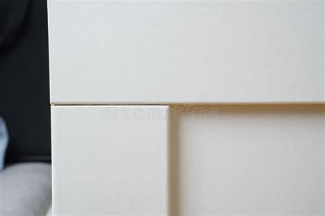 Drawer Front Panel Of White Retractable Box Of Cabinet Furniture