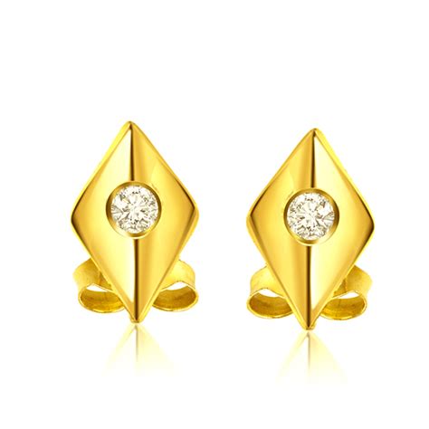 Solitaire Earrings Buy Diamond Solitaire Earrings Online In India