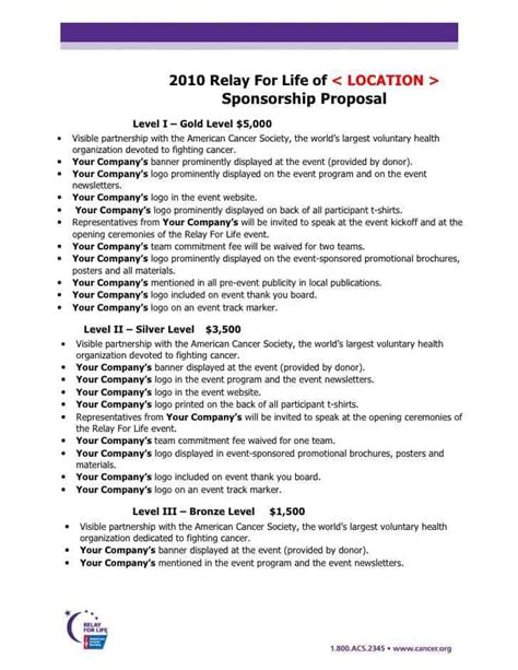 21 Free Sponsorship Proposal Template Word Excel Formats