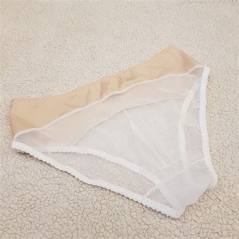 White Meshsee Through Handmade Lingerie Set Plus Etsy
