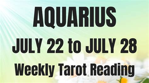 AQUARIUS JULY 22 28 2018 A BLESSING IN DISGUISE YouTube