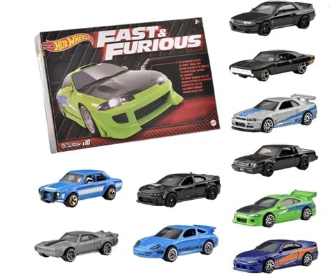 Hot Wheels Fast Furious Pack W Exclusive Nissan Skyline Charger New