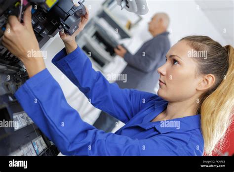 assembling the printer Stock Photo - Alamy