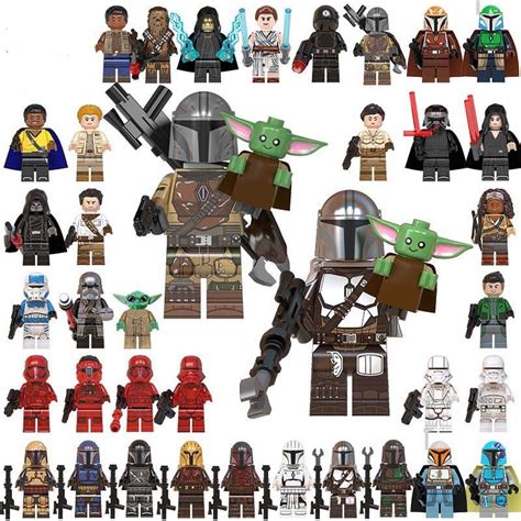 Baby Yoda Kylo Ren Darth Vader The Mandalorian Minifigures Lego