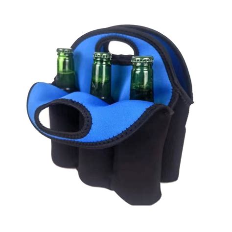 Milue 6 Pack Beer Cooler Tote Bag Neoprene Beer Bottle Can Insulated