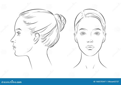 How To Draw A Female Face Profile