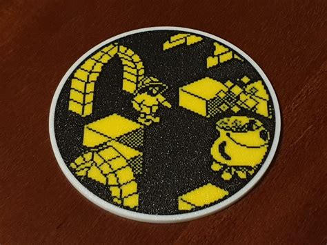 Retro Zx Spectrum Knight Lore Coaster By Mollbags Makerworld