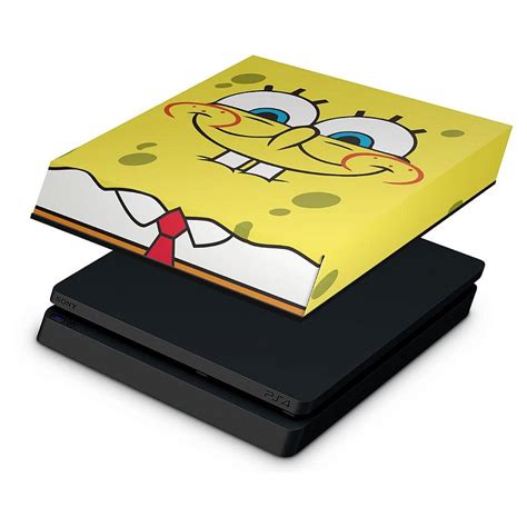 PS4 Slim Capa Anti Poeira Bob Esponja Pop Arte Skins