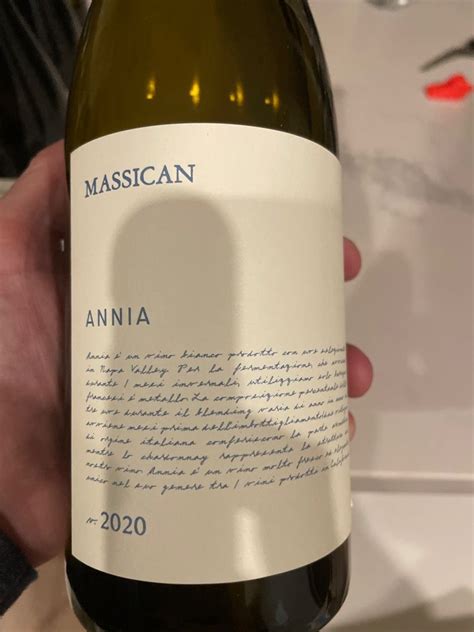 2020 Massican Annia Usa California Cellartracker