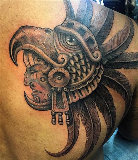 28+ Awesome Aztec eagle warrior tattoo ideas