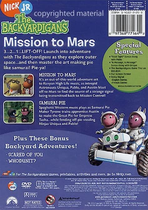 Backyardigans The Mission To Mars Dvd 2006 Dvd Empire