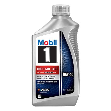 Mobil High Mileage Full Synthetic Motor Oil W Quart Walmart