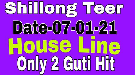 Date Shillong Teer House Line Direct Hit Guti Youtube