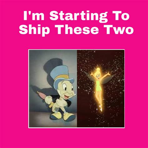 Im Starting To Ship Jiminy Cricket X Tinkerbell By Landyyyo2 On Deviantart