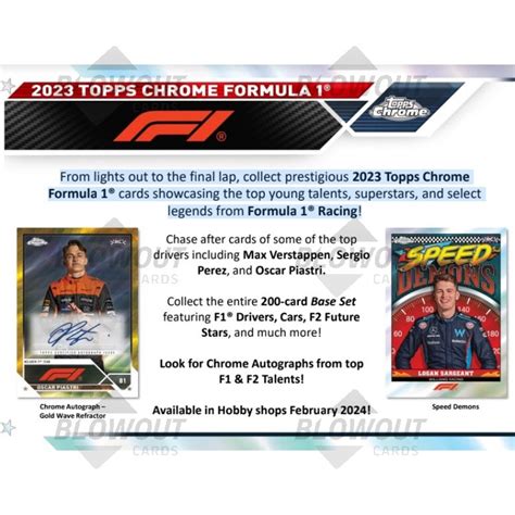 Topps Chrome Formula Racing Hobby Box Case