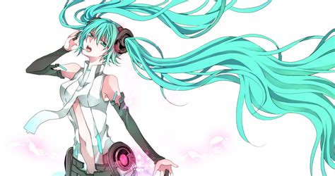 Hatsune Miku Miku Append Twintails Vocaloid Anime Wallpapers