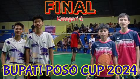 FINAL KATEGORI C ANCHA FAJRI VS BENN FAUZAN BUPATI POSO CUP 2024