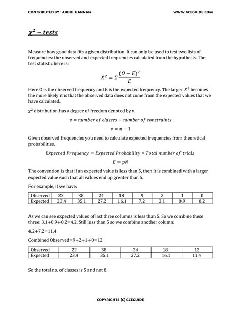 SOLUTION: Chi squared tests - Studypool