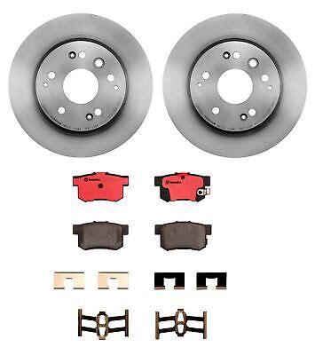 Rear For Acura Tl Honda Element Disc Brake Rotors Pads Brembo P N