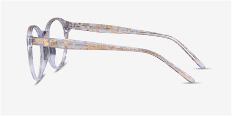 Enjoy Round Clear Gold Glasses For Women Eyebuydirect