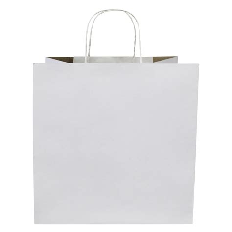 Bolsa De Papel Kraft Color Blanco X X Cm Bobox Co