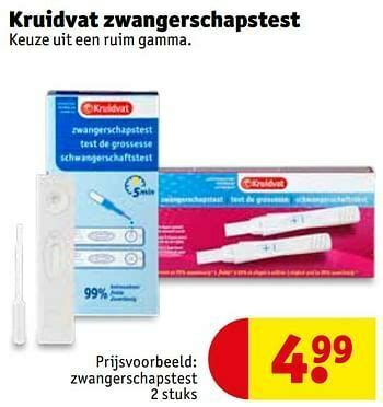 Zwangerschapstest Promotie Bij Kruidvat