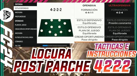 UNA LOCURA TACTICAS META 4222 POST PARCHE FC 24 MEJORES TACTICAS E