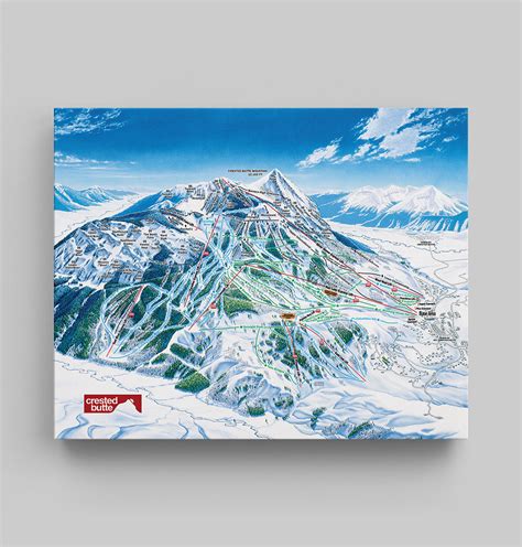 Crested Butte Trail Map Canvas Snocamp