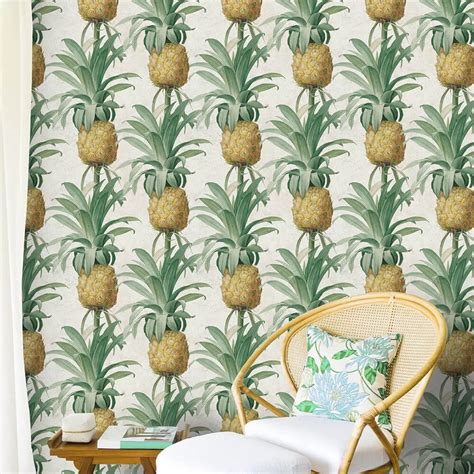 Ananas By Mind The Gap Green Mural Wallpaper Direct