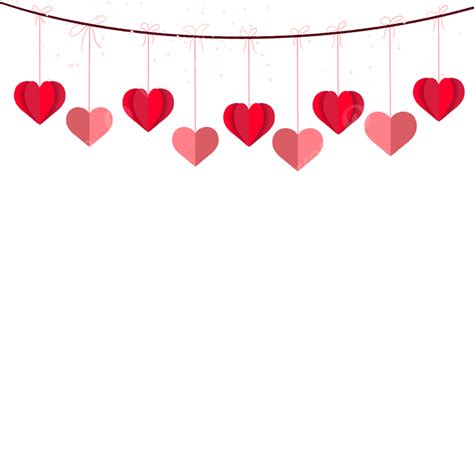 Valentines Day Hanging Paper Cut Hearts Valentine S Day Hanging Love