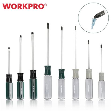 סט מברגים 8 יחידות WORKPRO 1+1 » כלי עבודה יד ראשונה