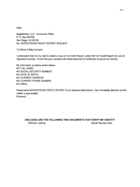 Credit Report Request Pdf Fill And Sign Printable Template Online