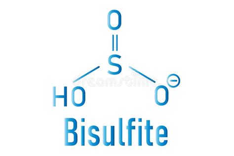 Skeletal Formula of Bisulfite Anion, Chemical Structure Stock Vector ...