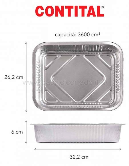Contital Contenitori Porzioni Termo Saldabili In Alluminio Pesante