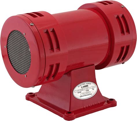 Vixen Horns Vxs 1050ar Industrial Electric Motor Siren Red Vixen Horns