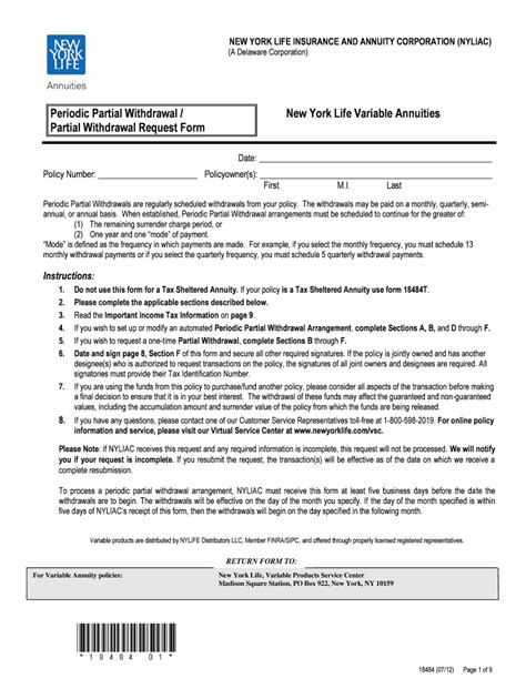 Fillable Online Partial Withdrawal Request Form Fax Email Print Pdffiller