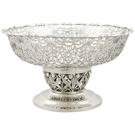 1920s Antique Sterling Silver Centerpiece Fruit Bowl At 1stdibs